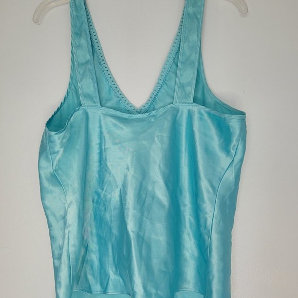 Sophia - L - Blue Satin Top - Picture 2 of 3